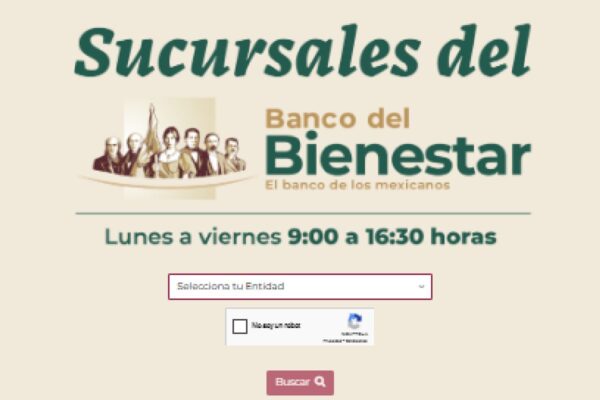 buscador de sucursales del banco del Bienestar