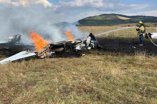 desplome de avioneta en Michoacán
