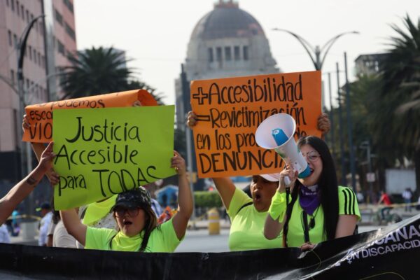 Por primera vez en el 25N, marcha una contingenta de mujeres con discapacidad 