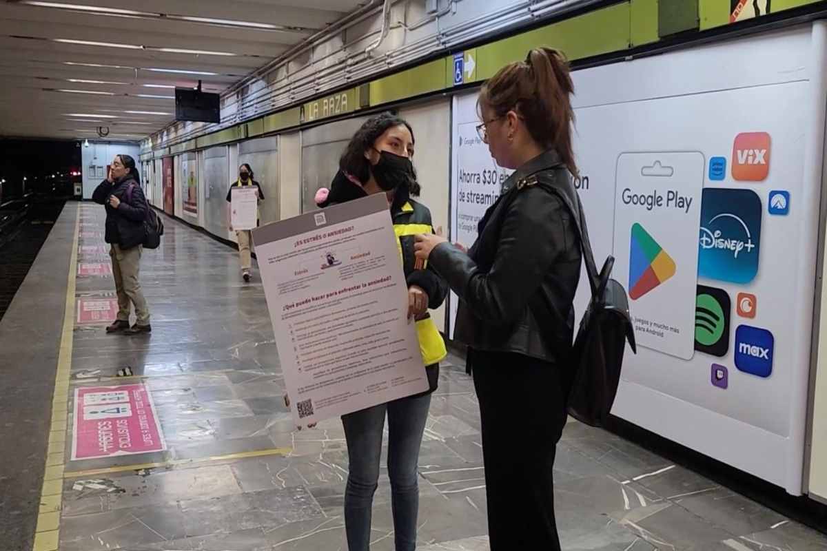 104 personas son atendidas en Metro CDMX en 2025 tras sufrir crisis emocional, dice Salvemos Vidas