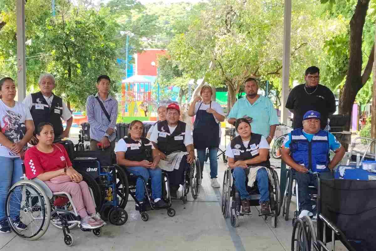 Apoyo personas con discapacidad silla ruedas