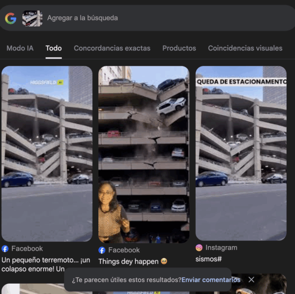 Fuente: Captura de pantalla de la búsqueda inversa en Google Lens.