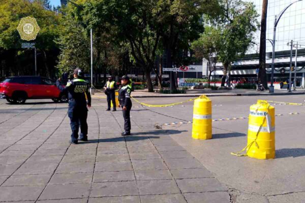 Cierre de circulación por balacera cuauhtémoc