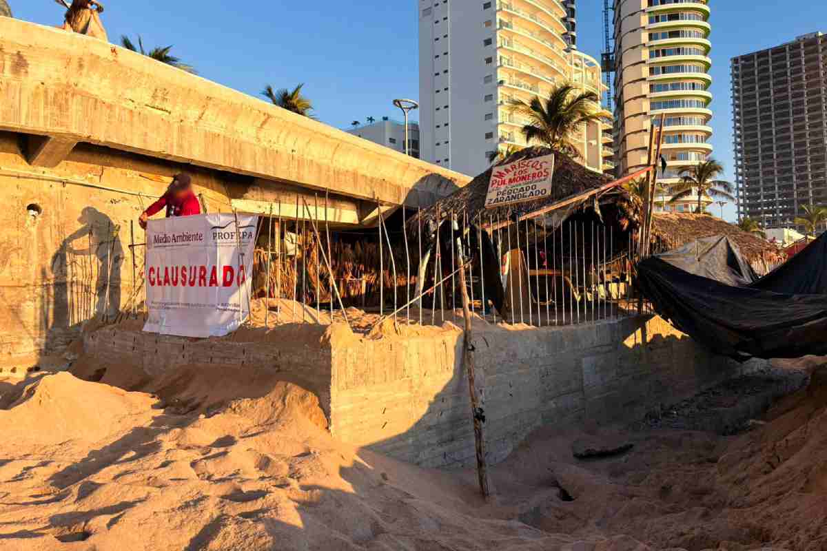 Construcción Profepa clausurada Mazatlán playa