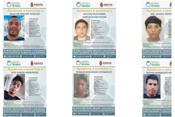 Desaparecen ocho jóvenes en Sinaloa, dos en el puerto de Mazatlán y seis en Concordia