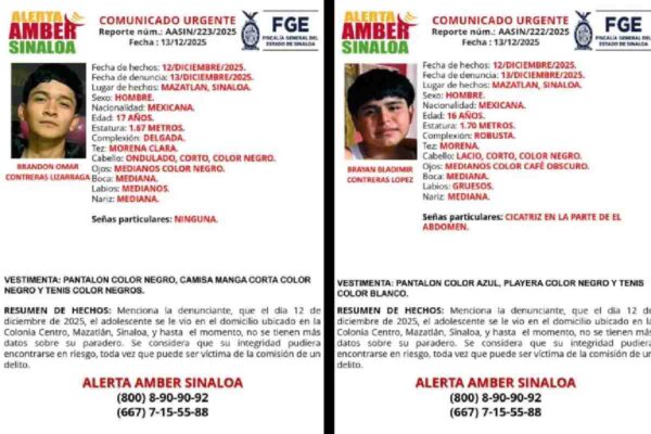 Desaparecen ocho jóvenes en Sinaloa, dos en el puerto de Mazatlán y seis en Concordia