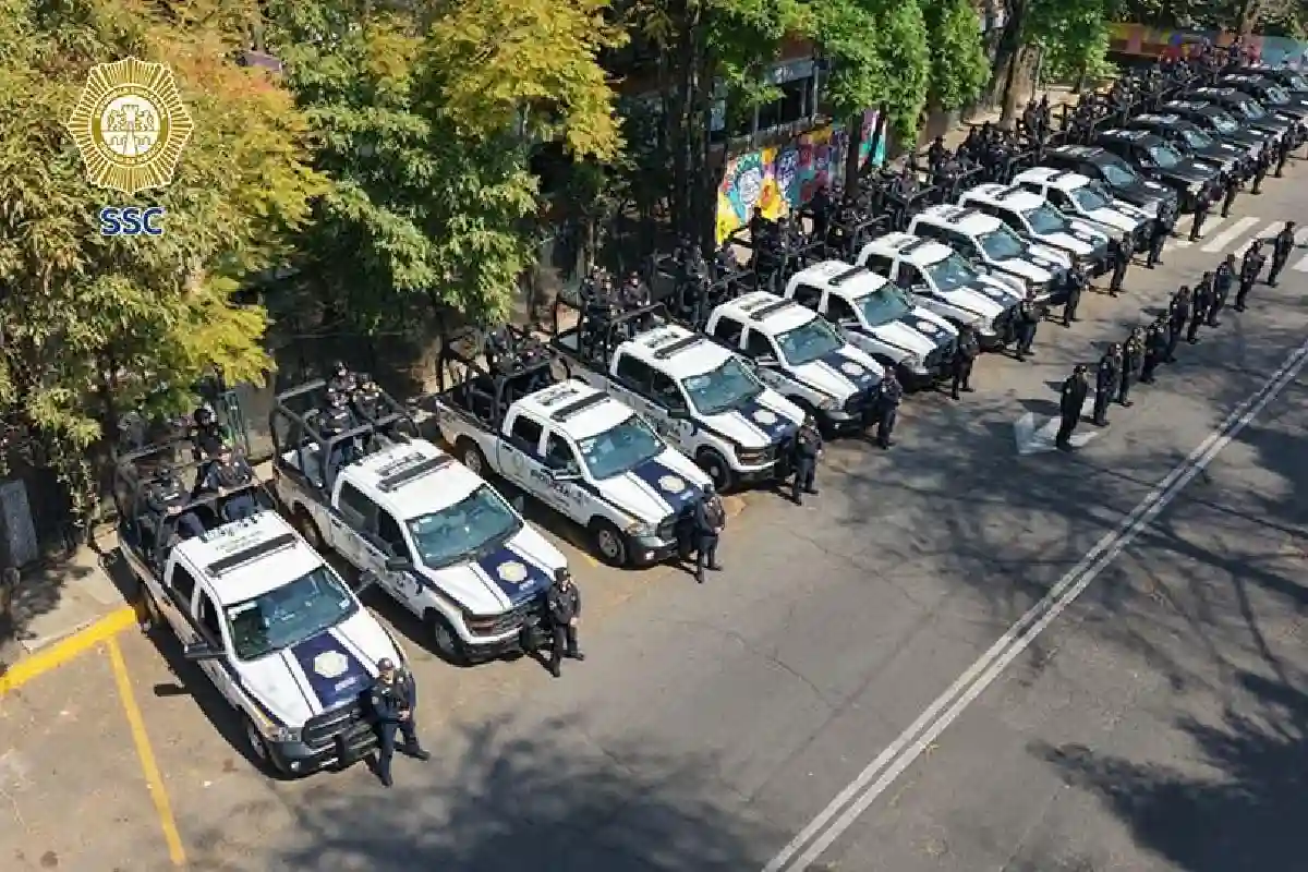 Despliegue policía cdmx año nuevo