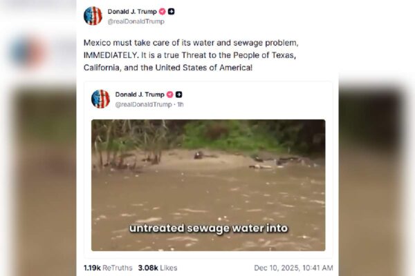 Donald Trump problema agua México