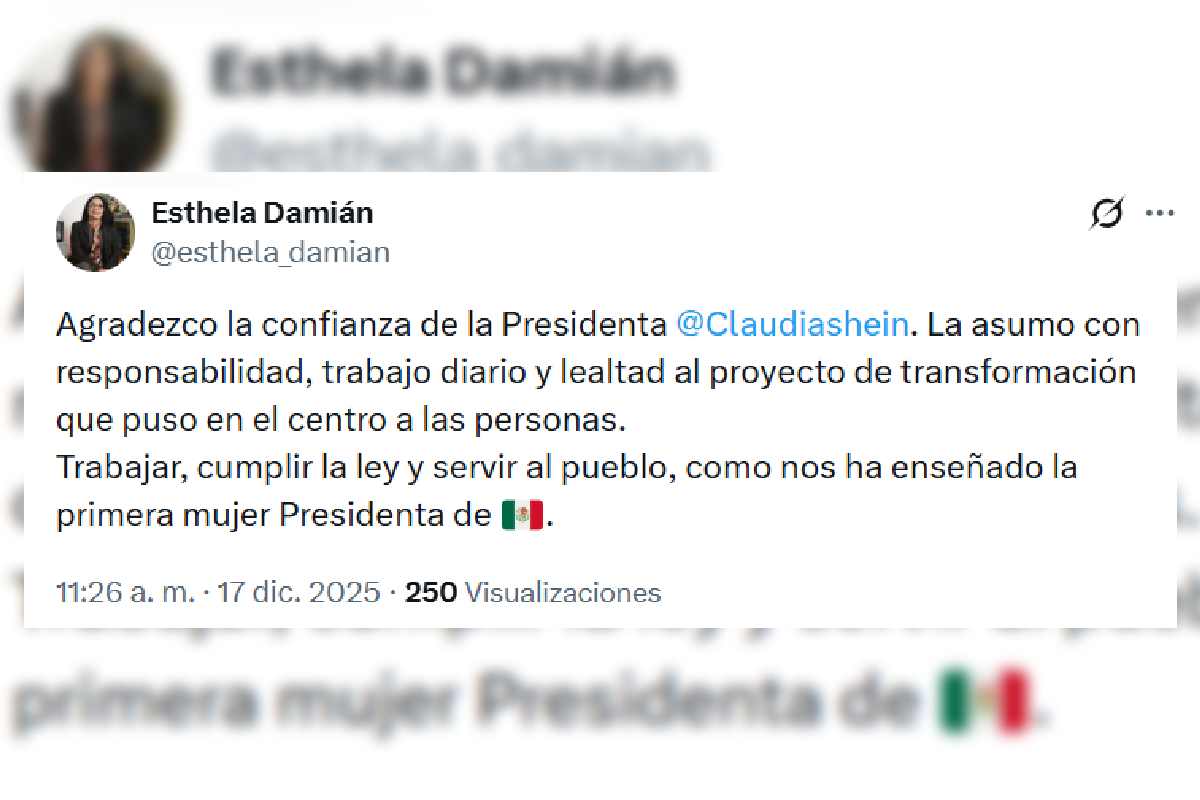 Esthela Damián consejera jurídica