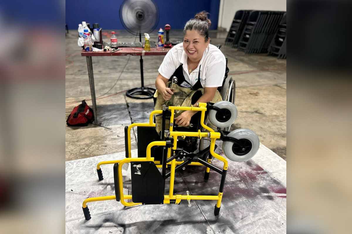 Liliana persona discapacidad trabajo mecanica enchulame la silla
