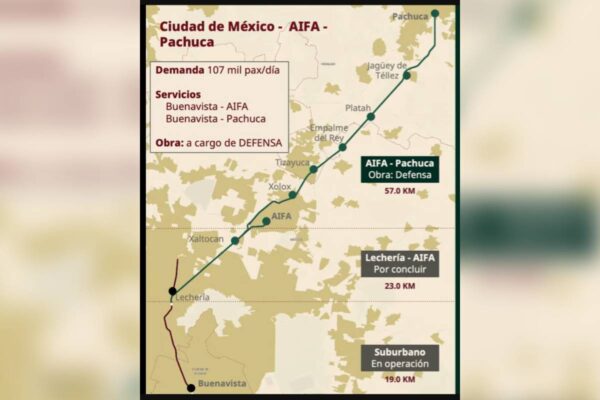 Posible ruta tren aifa pachuca