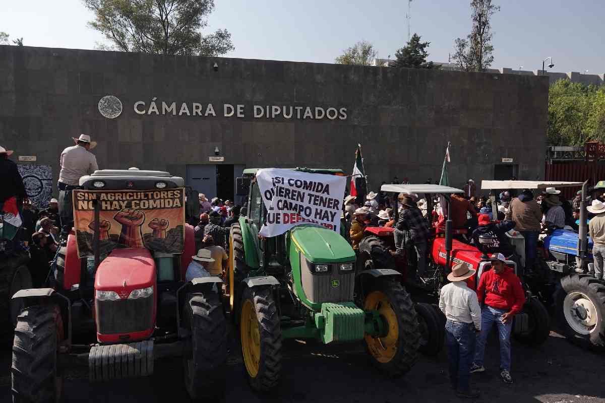 Protesta de productores por Ley de Aguas