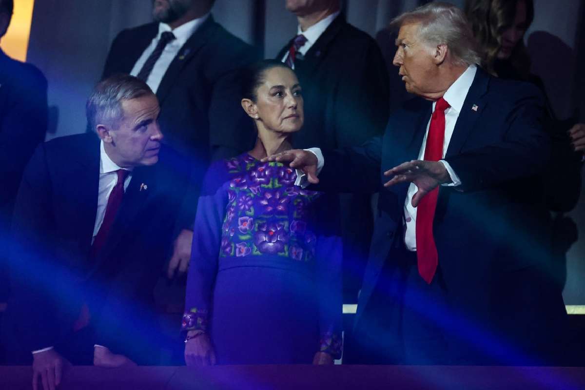 Sheinbaum se reúne con Trump y Mark Carney 