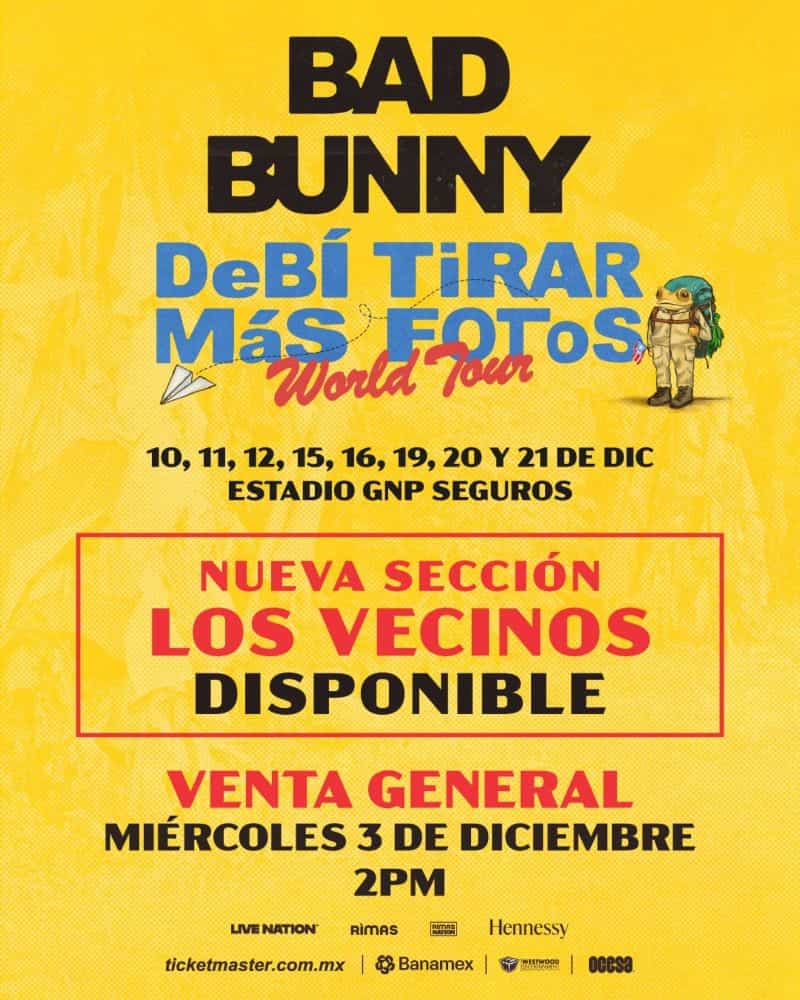 bad bunny boletos estadio gnp cdmx