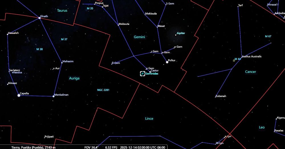 lluvia de estrellas gemínidas 2025 observación