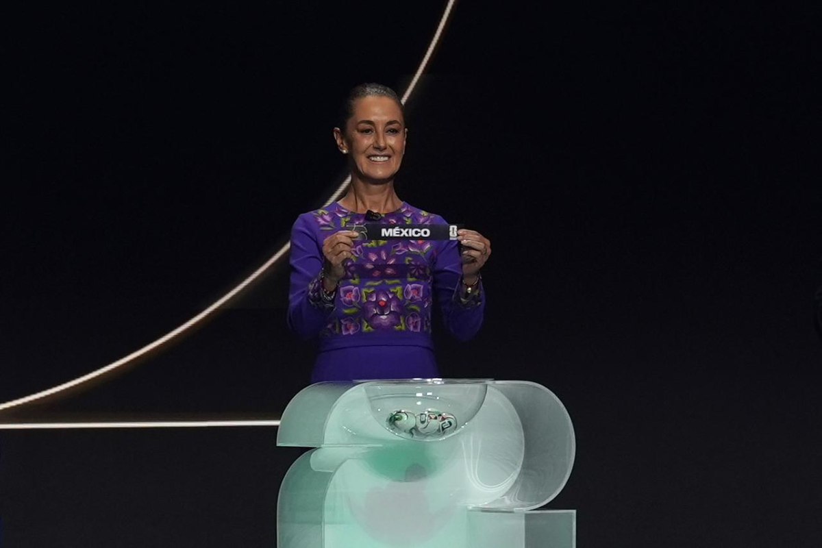 México, “orgulloso” de albergar su tercer Mundial: Sheinbaum en el sorteo de 2026