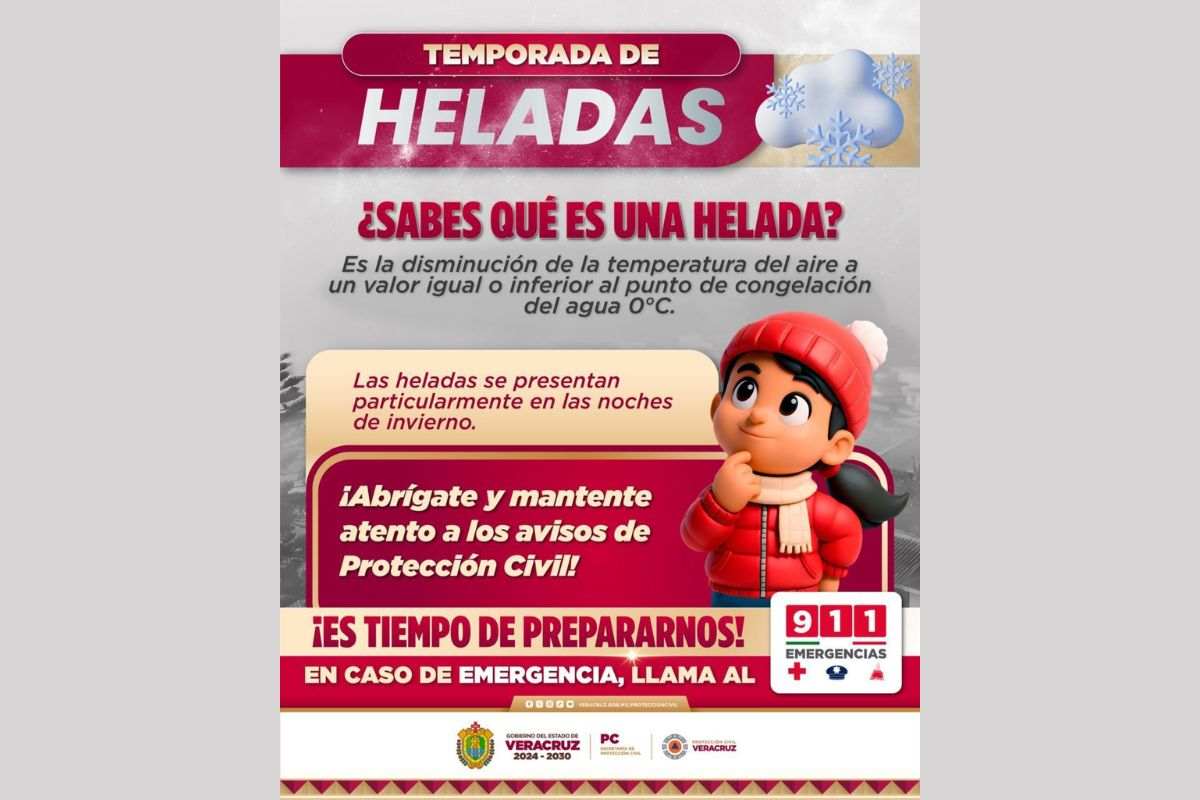 Un video que circula en TikTok supuestamente exhibe a un reportero que muestra nieve en “el puerto jarocho”; sin embargo, es falso que haya nevado en Veracruz.