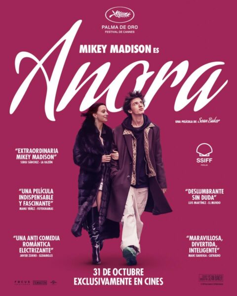 Portal de la película Anora, de Sean Baker.