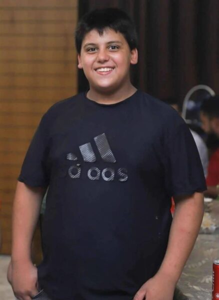 Aysam Mualla, de 13 años, fallecido el 11 de noviembre luego que un comando israelí le tiró gases lacrimógenos que lo intoxicaron hasta dejarlo en coma.  