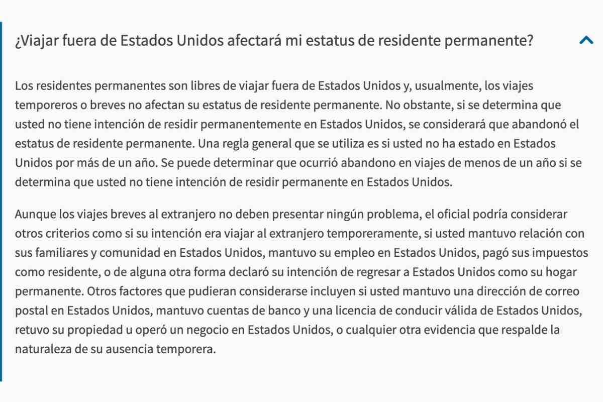 Un video en redes sociales asegura que el gobierno de Donald Trump canceló las green cards de los residentes que estaban fuera del país, pero no hay registro de esto.