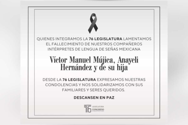 Congreso Michoacán asesinato LSM intérpretes
