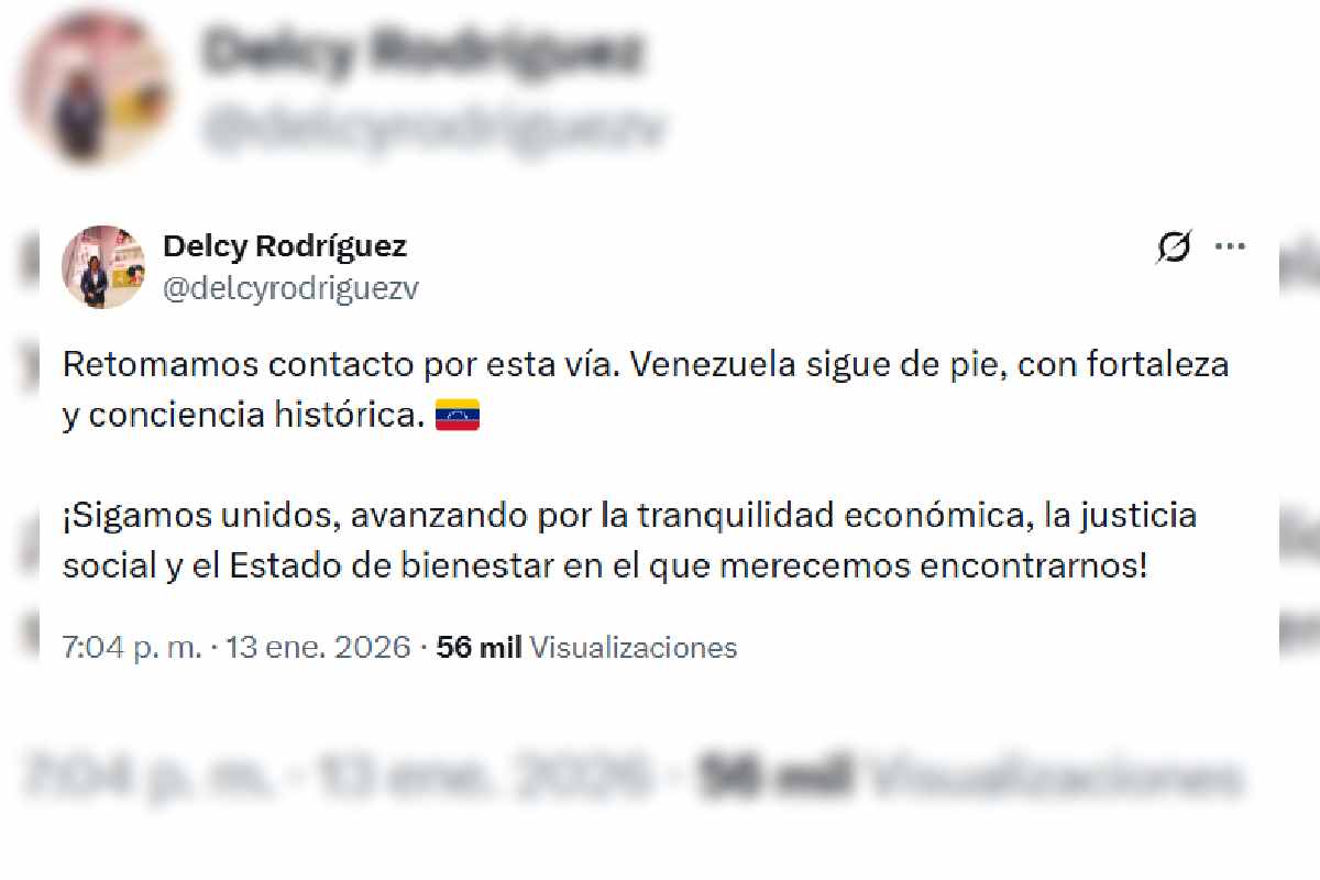 Delcy Rodríguez Venezuela red social x