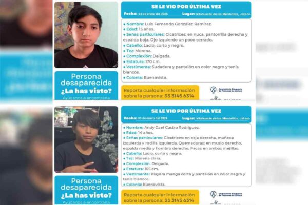 Desaparecen cinco adolescentes de entre 14 y 15 años en Ixtlahuacán de los Membrillos, Jalisco