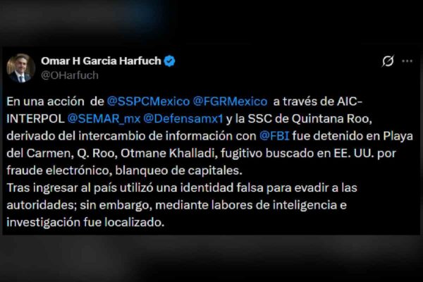 Detención fugitivo EU