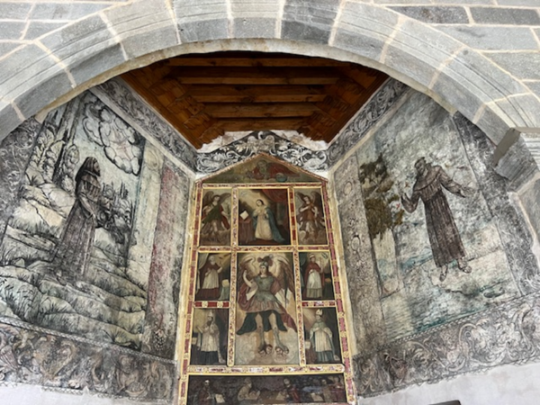 Capilla abierta del convento de San Miguel Arcángel, en Zinacantepec, Estado de México.