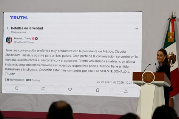 Sheinbaum llamada con Trump mensaje
