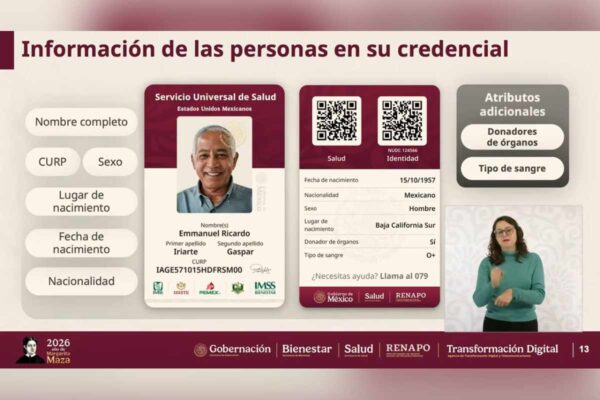 credencial servicio salud universal registro calendario