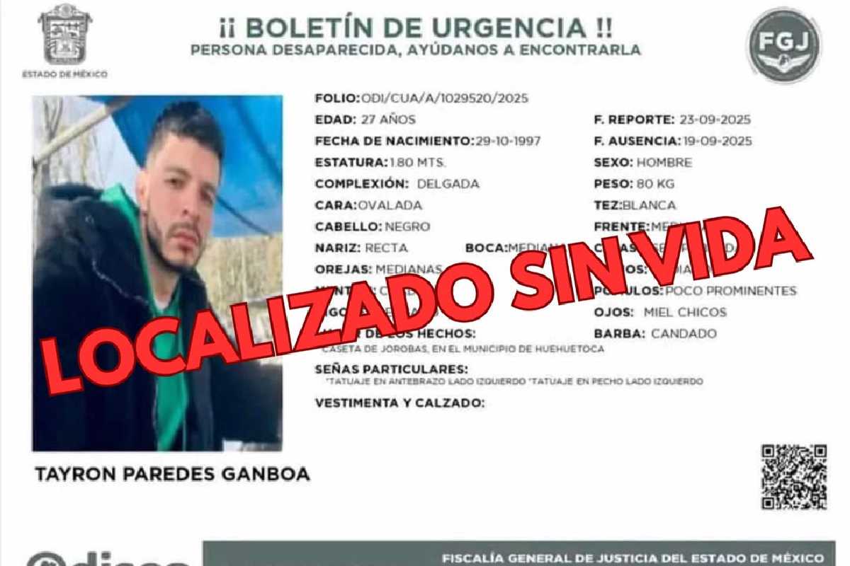 Identifican cuerpo de Tayron Paredes, venezolano desaparecido en Edomex; colectivo acusa omisiones forenses