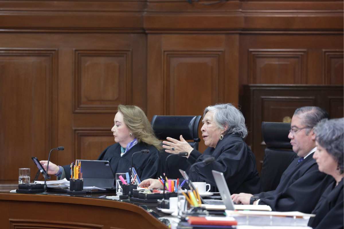 Ministros en la sesión de la Suprema Corte de Justicia de la Nación