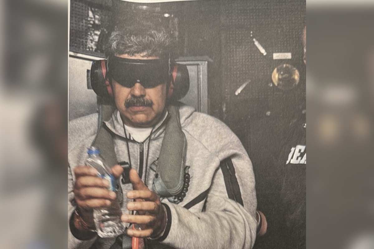 Trump publica la foto de Nicolás Maduro tras detención. Foto: Truthsocial Donald Trump