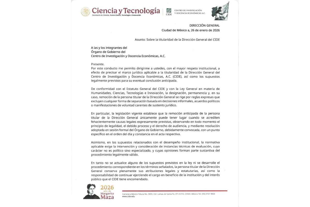 Destituyen a José Antonio Romero de la dirección del CIDE