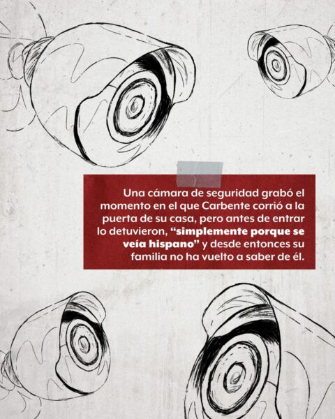 Carbente ICE colecta migrantes legal
