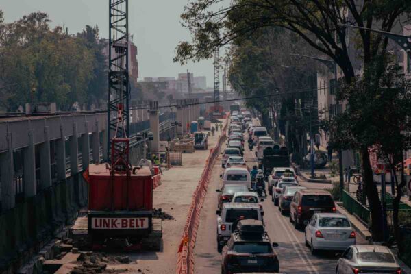Construcciones sobre calzada de Tlalpan