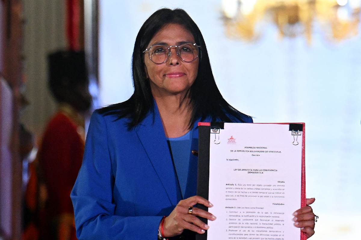 Delcy Rodríguez Ley de Amnistía venezuela