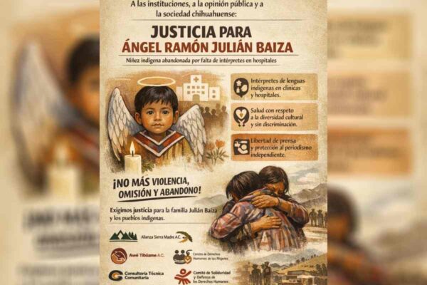 Despiden a Ángel Ramón, niño indígena que murió en hospital de Chihuahua sin tener acceso a intérprete