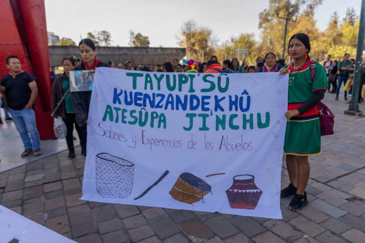 Guardia indígena infantil recorre la Amazonía para aprender a defenderla en Ecuador