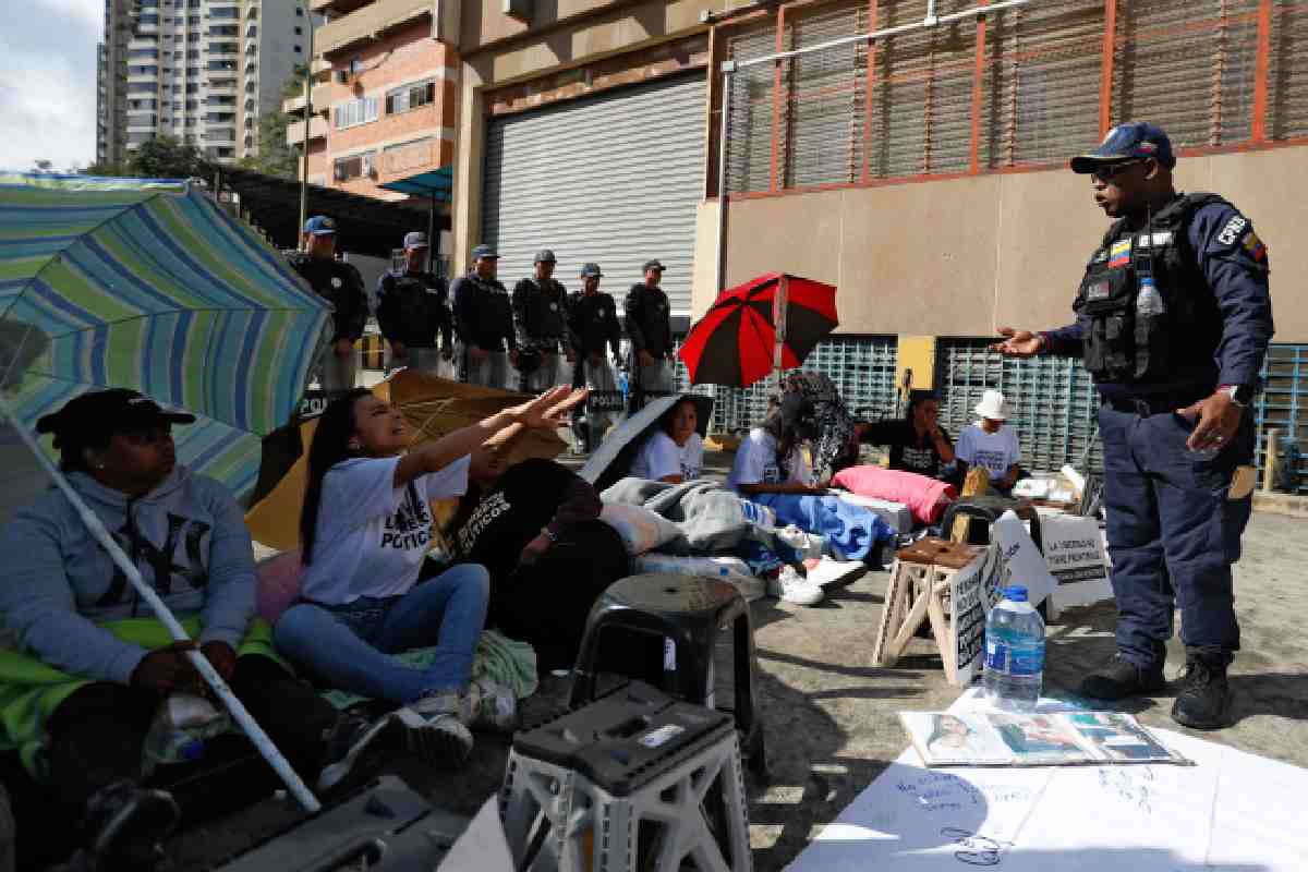 Policía manifestantes conflicto venezuela huelga hambre presos políticos