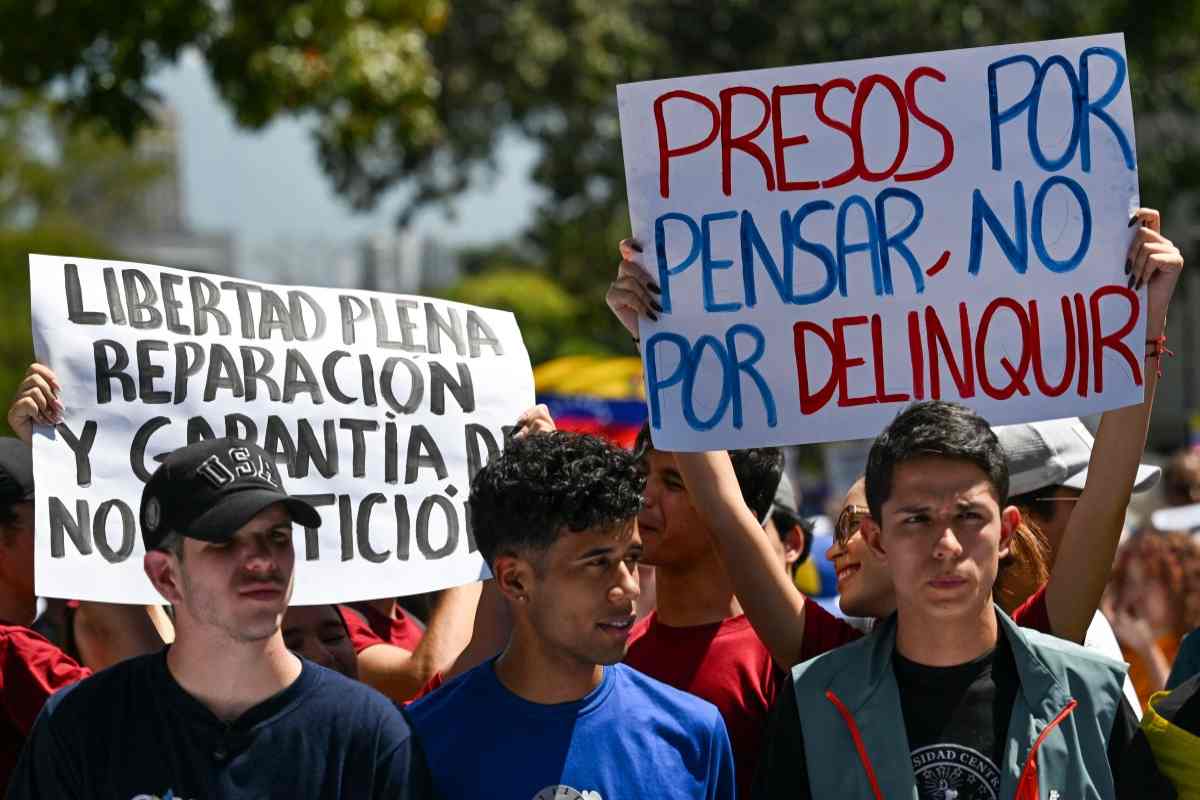Protesta jovenes venezuela amnistía