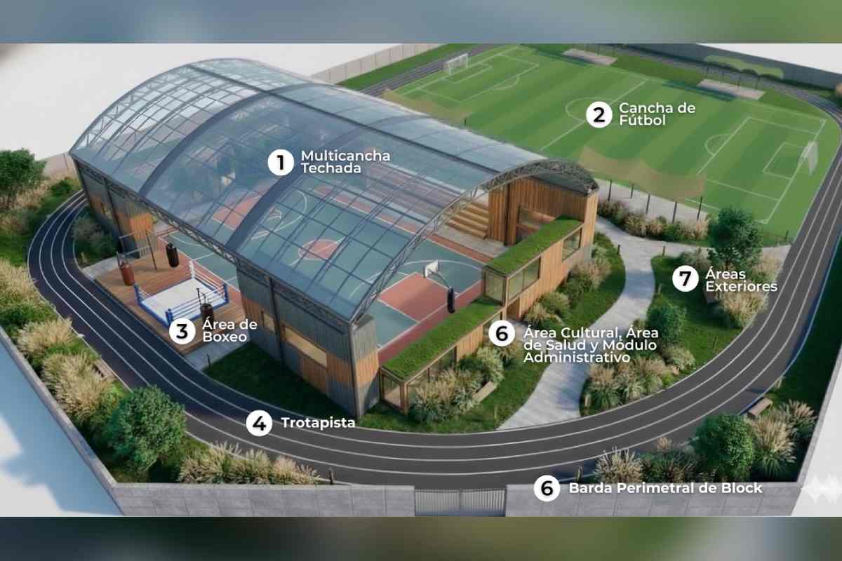 Render ilustrativo centro comunitario