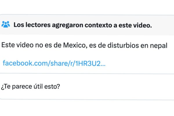 Fuente: Captura de pantalla de nota de la comunidad de X.