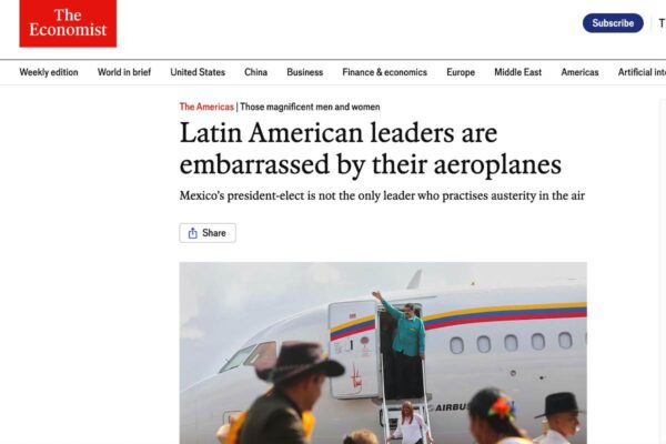 Fuente: Captura de pantalla de artículo en la revista The Economist.