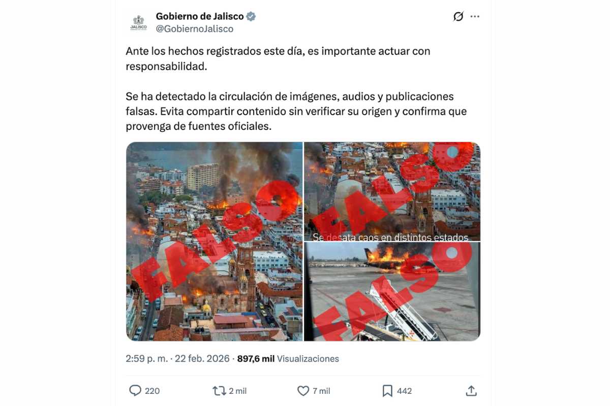 Es falso que se incendió un avión en el aeropuerto de Guadalajara, la imagen que se comparte en redes sociales está hecha con inteligencia artificial.