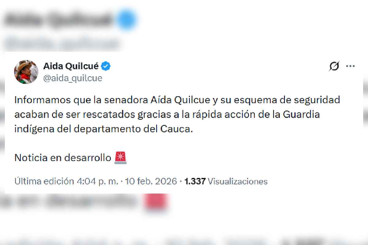 liberan senadora indigena colombia secuestrada
