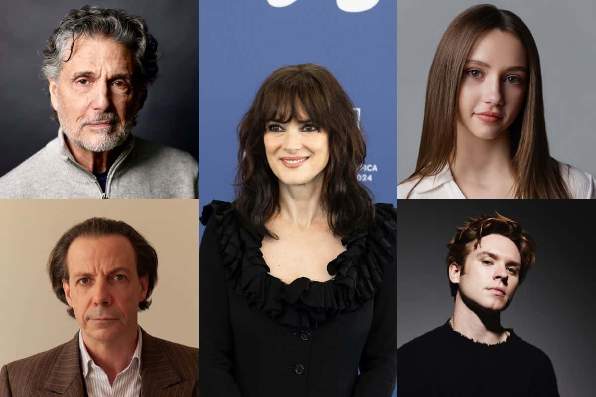 Chris Sarandon, Noah Taylor, Winona Ryder,  y Oscar Morgan.
