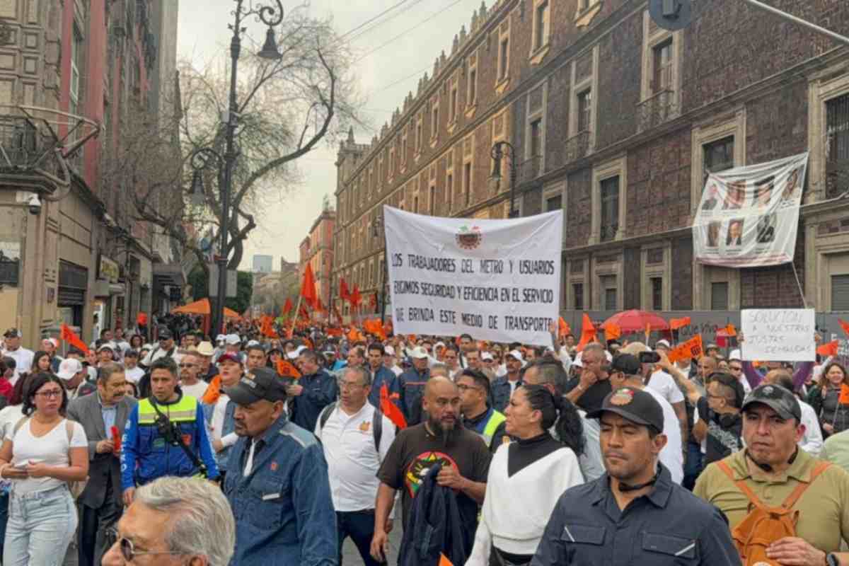 protesta trabajadores Metro