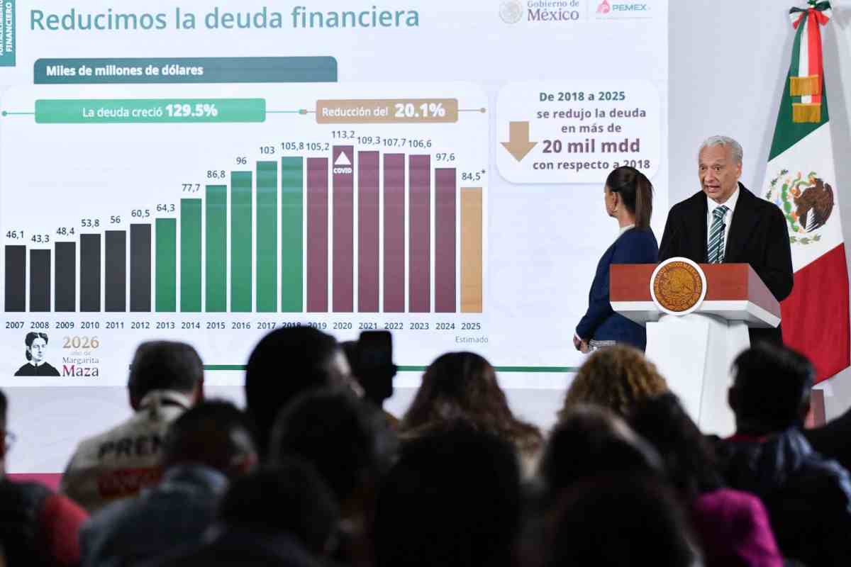 reducción deuda financiera pemex